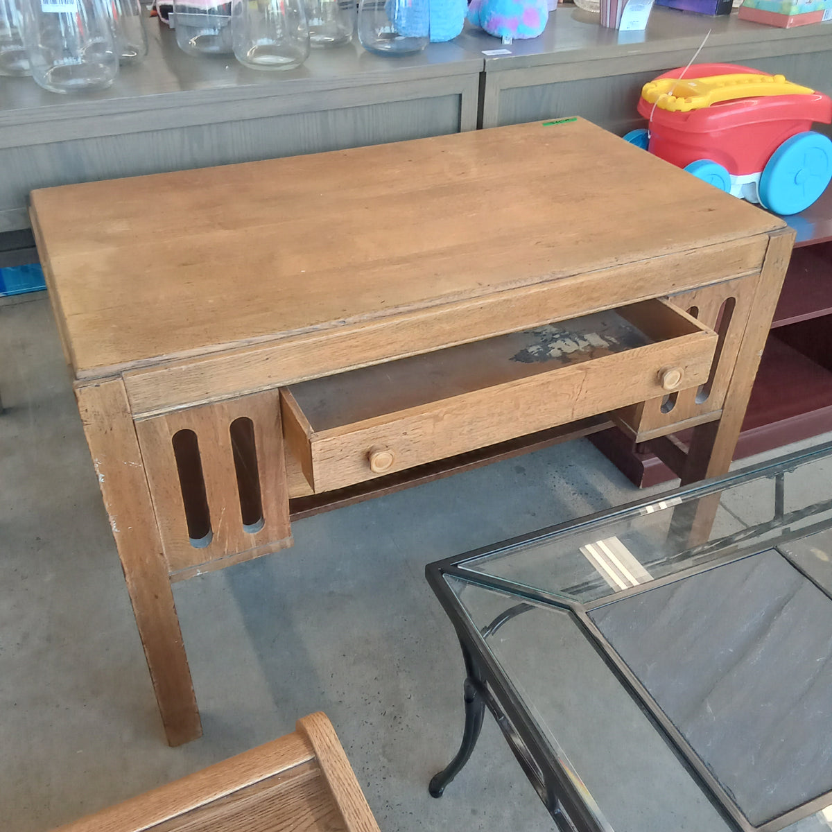 45"W Vintage Solid Wood Desk