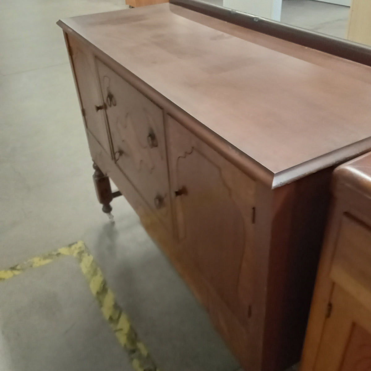 52"W Solid Wood Sideboard with Two Drawers