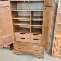 37"W Solid Wood Armoire