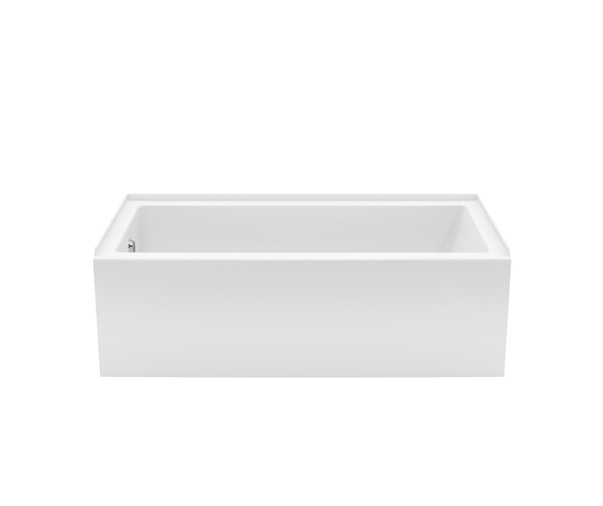 Rubix 6032 Acrylic Alcove Left-Hand Drain Bathtub in White