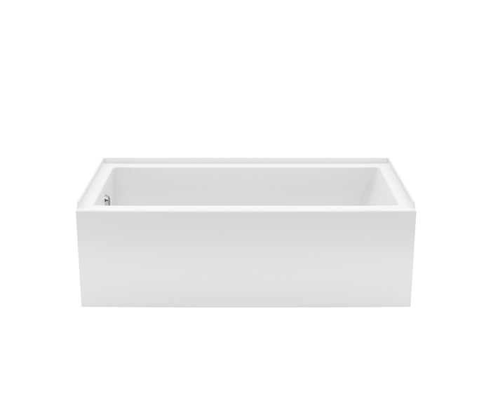 Rubix 6032 Acrylic Alcove Left-Hand Drain Bathtub in White