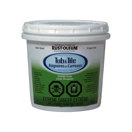 Rust-Oleum Specialty Tub & Tile Etching Cream in Gloss White, 946 mL