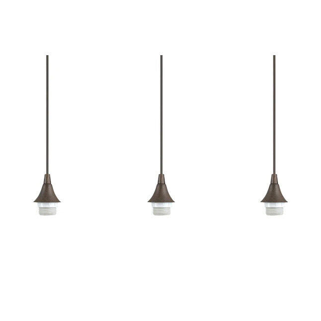 Portfolio 3Lt Mini Pendant Fitter- Brushed Nickel