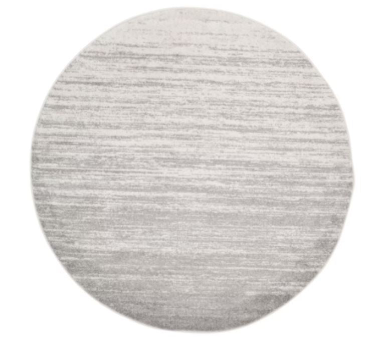 SAFAVIEH Adirondack Brian Light Grey 5ft Round Indoor Area Rug