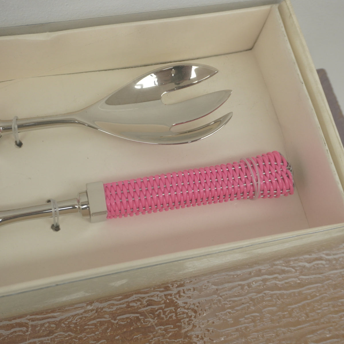 Salad Server 2-Pcs Set in Pink