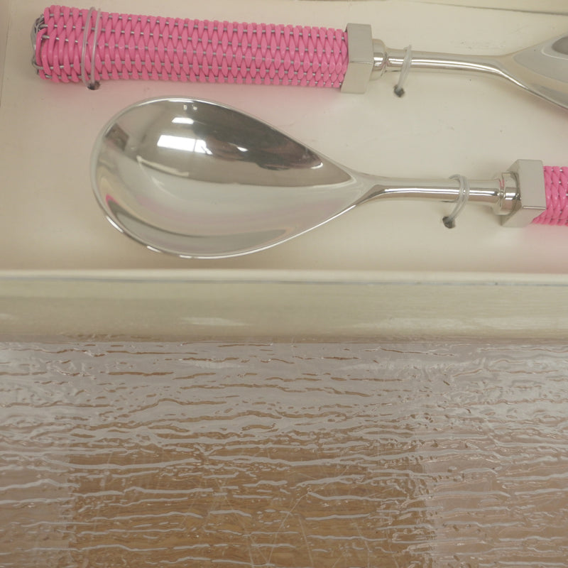 Salad Server 2-Pcs Set in Pink