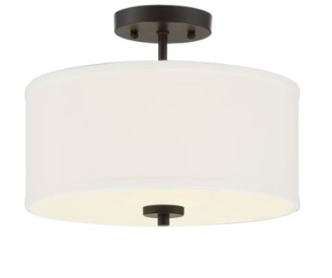 2-Light Ceiling Light in Oil Rubbed Bronze