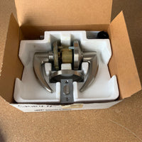 Schlage AL10S Passage Door Lever Set in Satin Nickel