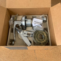 Schlage AL80PD Storeroom Lockset with Jupiter Lever in Satin Chrome