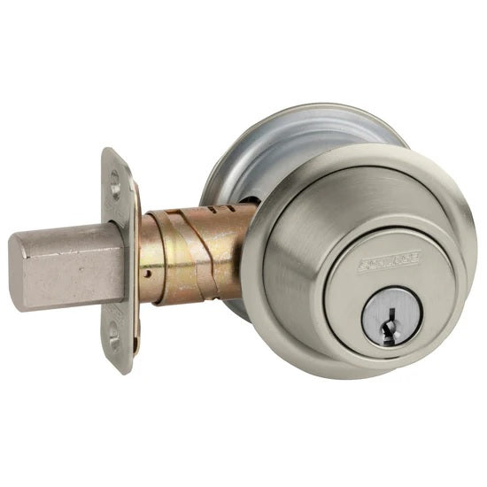 Schlage Allegion B560 Single Cylinder Deadbolt in Satin Nickel