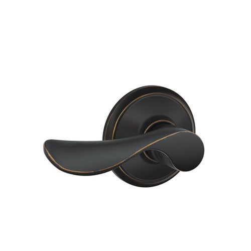 Schlage FA10 Passage Door Lever in Aged Bronze