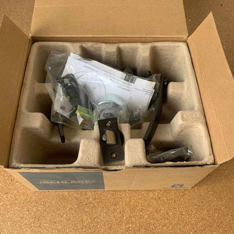 Schlage S40D Jupiter Lever Tubular Lock in Oil Rubbed Bronze