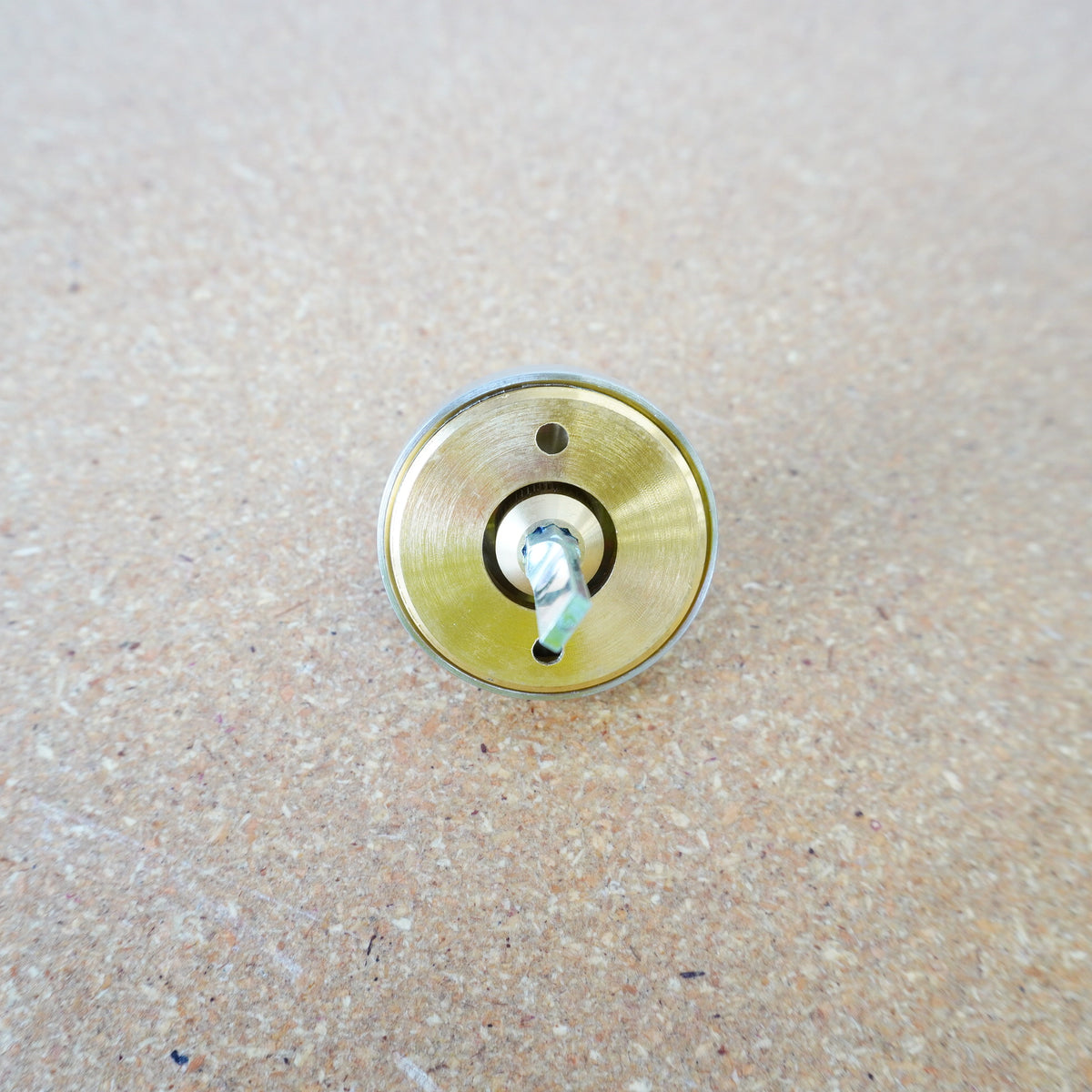Sargent Rose 1.5-inch Half-Moon Thumb Turn in Satin Nickel 8000MRMUS15