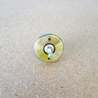 Sargent Rose 1.5-inch Half-Moon Thumb Turn in Satin Nickel 8000MRMUS15