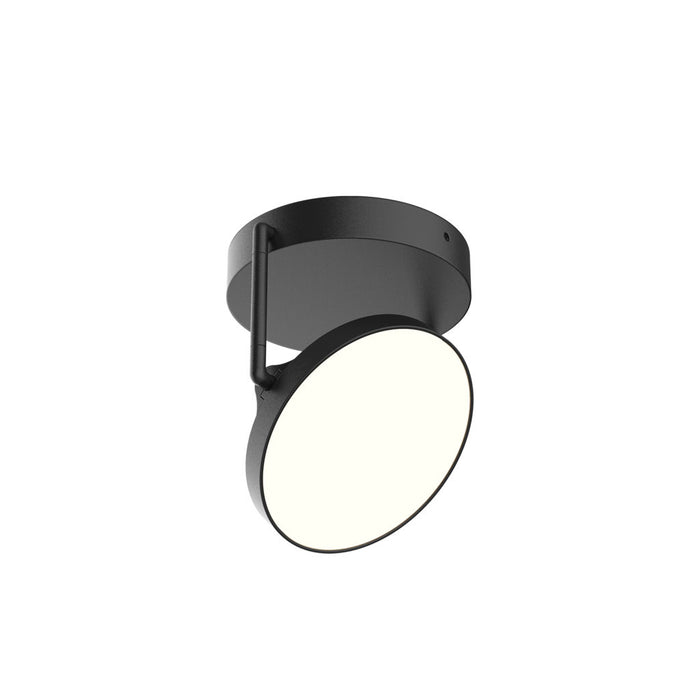 Novel 5-inch Semi-Flush Mount Ceiling Light in Black