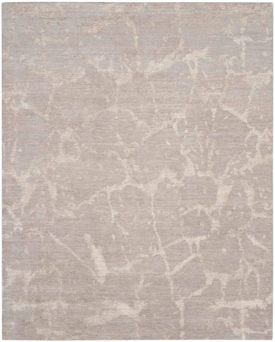 8x10-ft Wool Area Rug, Silk Shadows Abstract