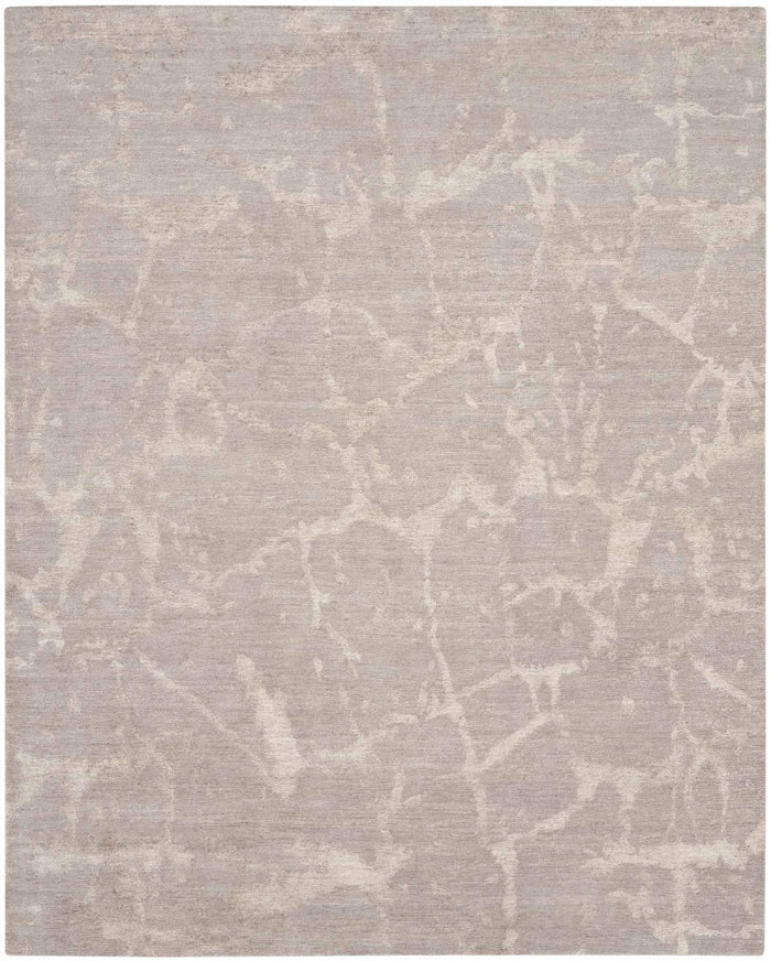 8x10-ft Wool Area Rug, Silk Shadows Abstract