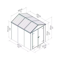 8'x 6' Storage Shed