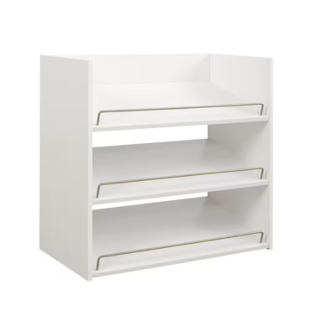 ClosetMaid Impressions 3-Shelf Shoe Organizer in White