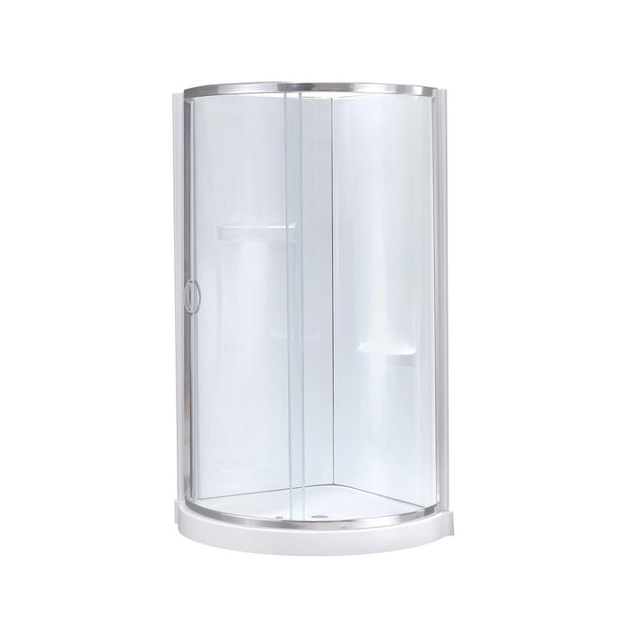 OVE Chrome 38" Sliding Shower Door