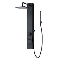 Akuaplus 3-Setting Shower Panel with Diverter / Without Valve Matte Black Finish