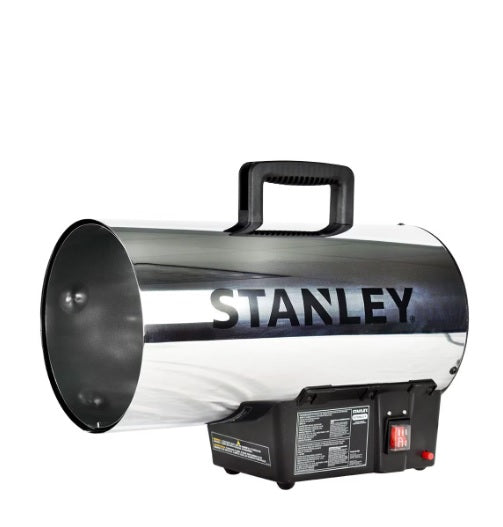 STANLEY 60,000 BTU LP Forced Air Heater, Silver