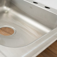 25-inch Stainless Steel Single Bowl Sink