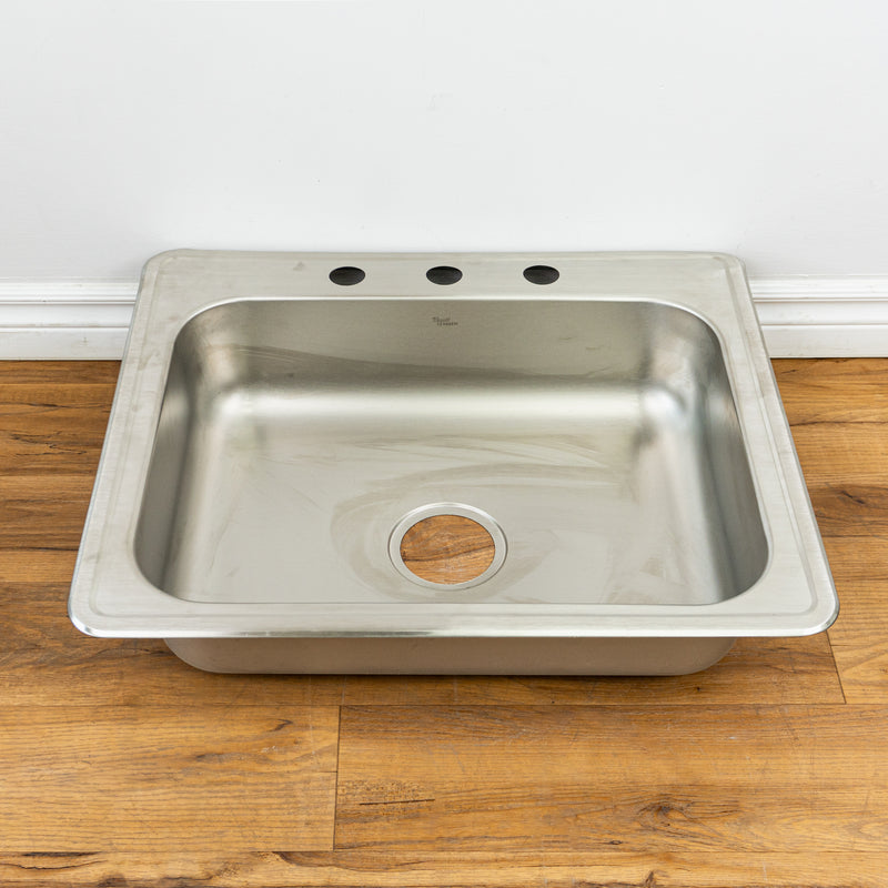 25-inch Stainless Steel Single Bowl Sink