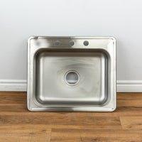 25-inch Stainless Steel Single Bowl Sink