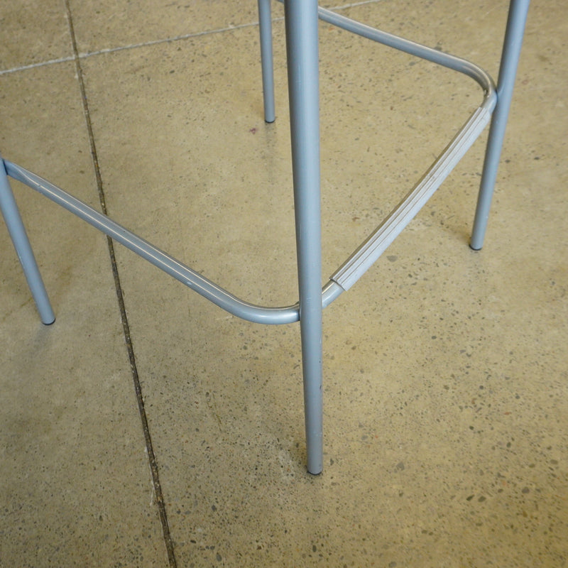 Steel Frame Barstool in Black & Grey - Seat Height 29.5-inch