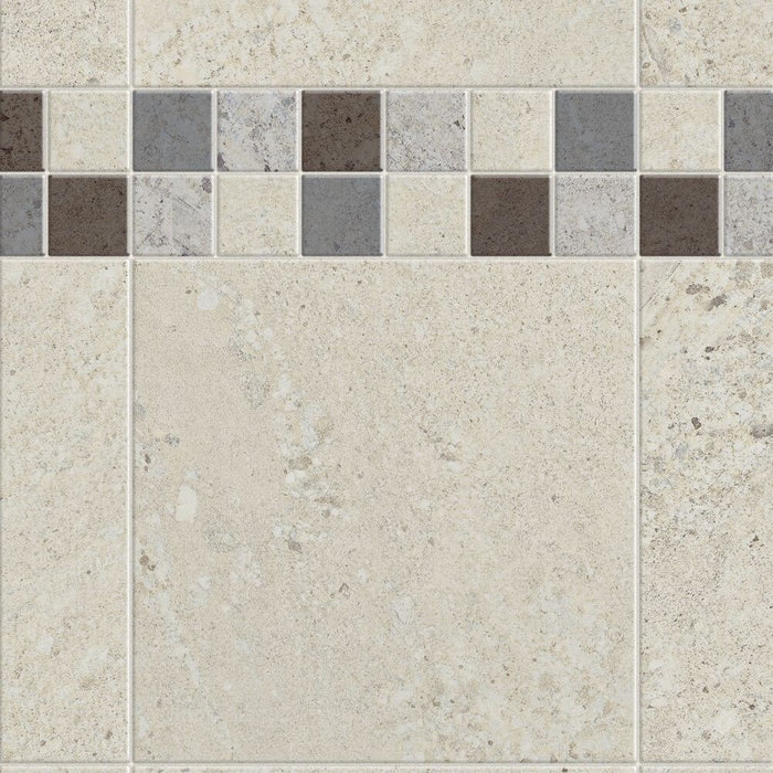 Utile 48x80 Single Back Shower Wall Panel in Stone Sahara