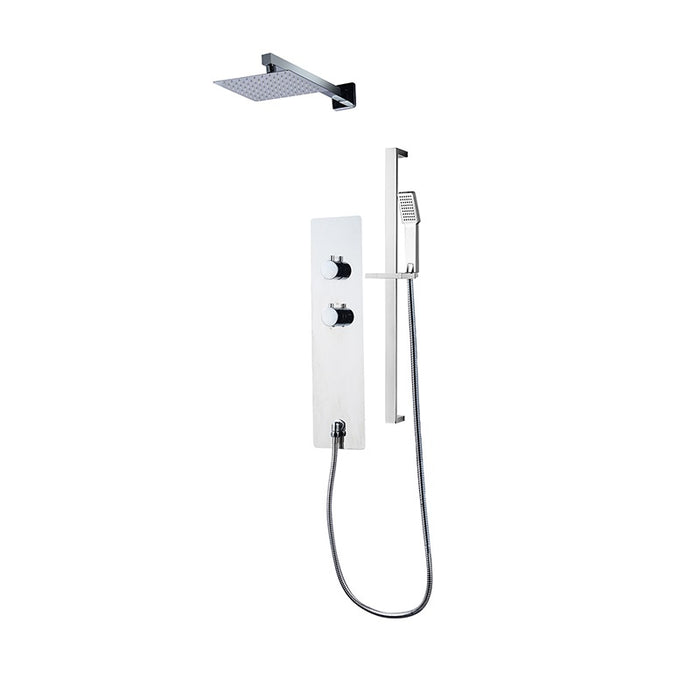 Style Selections Square Head Shower Panel in Chrome S9239