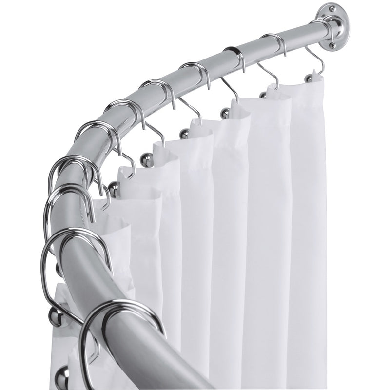 Taymor Adjustable Curved Shower Rod, 52-72-inch, Polished Chrome 02-D9688