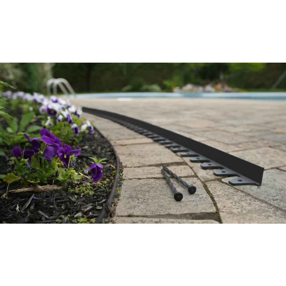 96 ft. Paver Edging Project Kit in Black