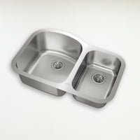 31-inch Undermount Stainless Steel Double Bowl Sink