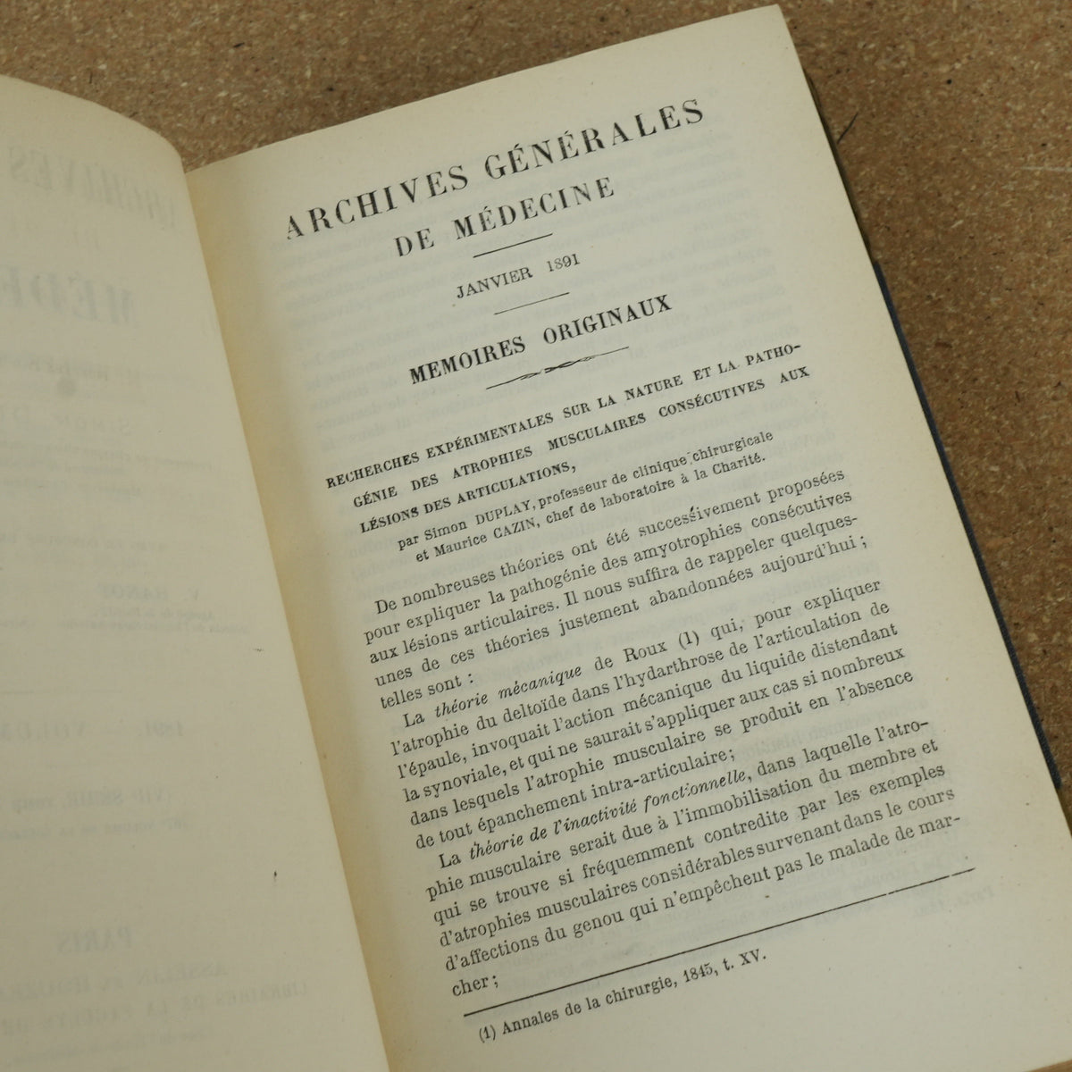 The Archives Générales de Médecine Serie 7 Vol 27 by Simon Duplay 1891