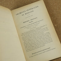 The Archives Générales de Médecine Serie 8 Vol 3 by Simon Duplay 1895