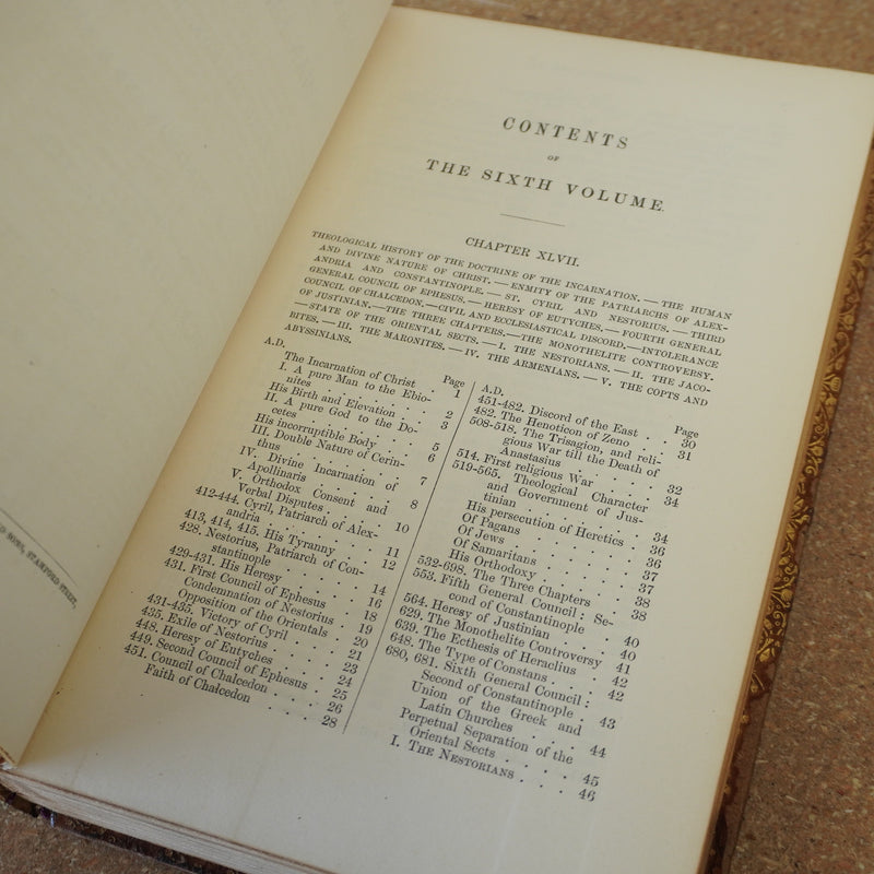 The History of The Decline and Fall of The Roman Empire Vol 6 by Edward Gibbon 1855