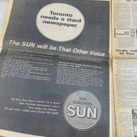 The Toronto Telegram Newspaper's Final Issue - Page 1-16 INCOMPLETE