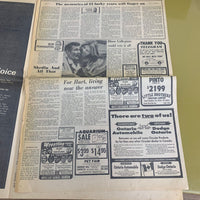 The Toronto Telegram Newspaper's Final Issue - Page 1-16 INCOMPLETE