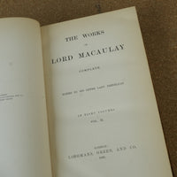 The Works of Lord Macaulay Vol 2 1866