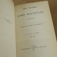 The Works of Lord Macaulay Vol 7 1866