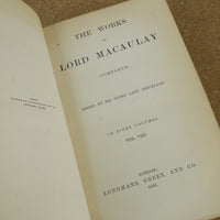 The Works of Lord Macaulay Vol 8 1866