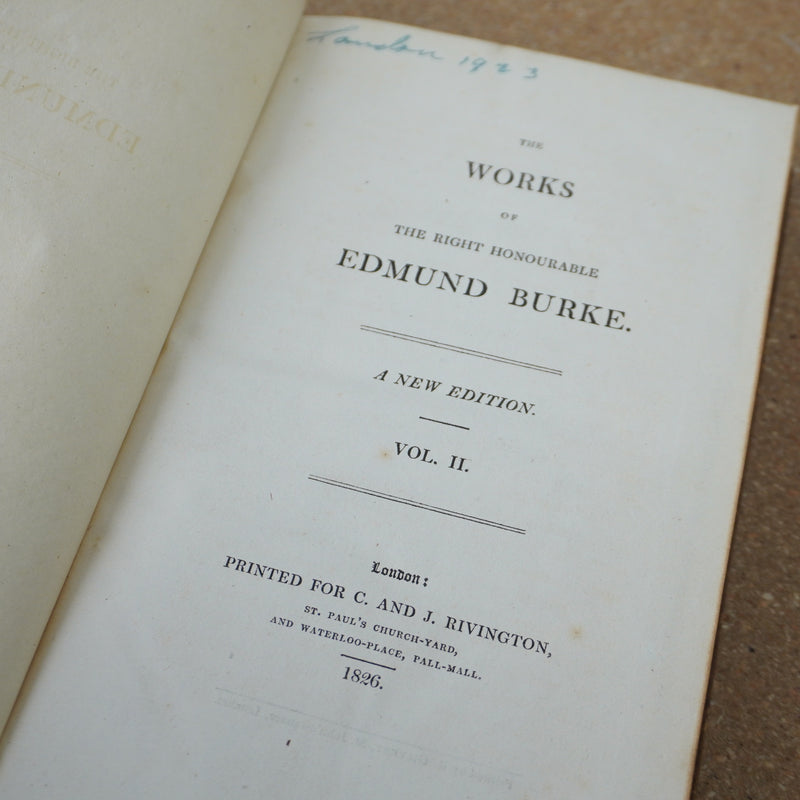 The Works of the Right Honourable Edmund Burke, Volume 2 1826