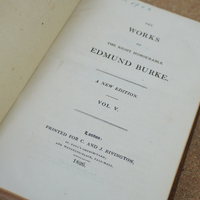 The Works of the Right Honourable Edmund Burke, Volume 5 1826
