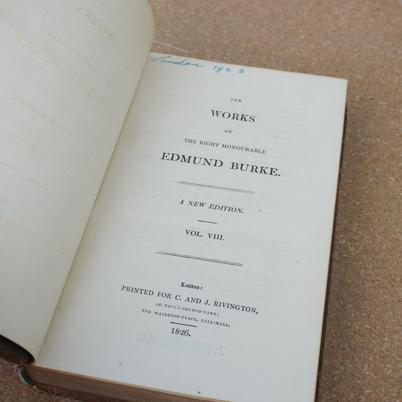 The Works of the Right Honourable Edmund Burke, Volume 8 1826