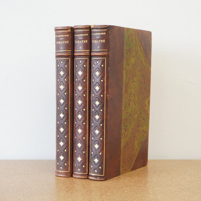 Théâtre by Maurice Maeterlinck 1912 - Complete Set of 3 Vol