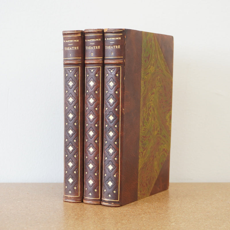 Théâtre by Maurice Maeterlinck 1912 - Complete Set of 3 Vol