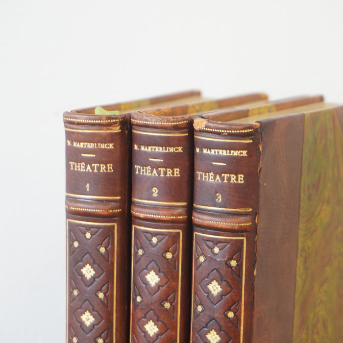 Théâtre by Maurice Maeterlinck 1912 - Complete Set of 3 Vol