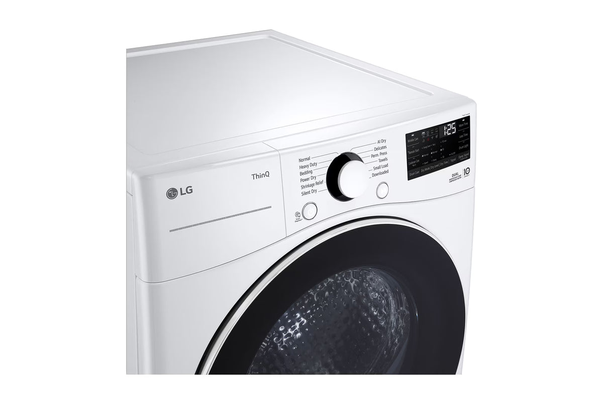 7.8 cu. ft. Mega Capacity ventless Smart Front Load Dryer in White with Dual Inverter HeatPump Technology